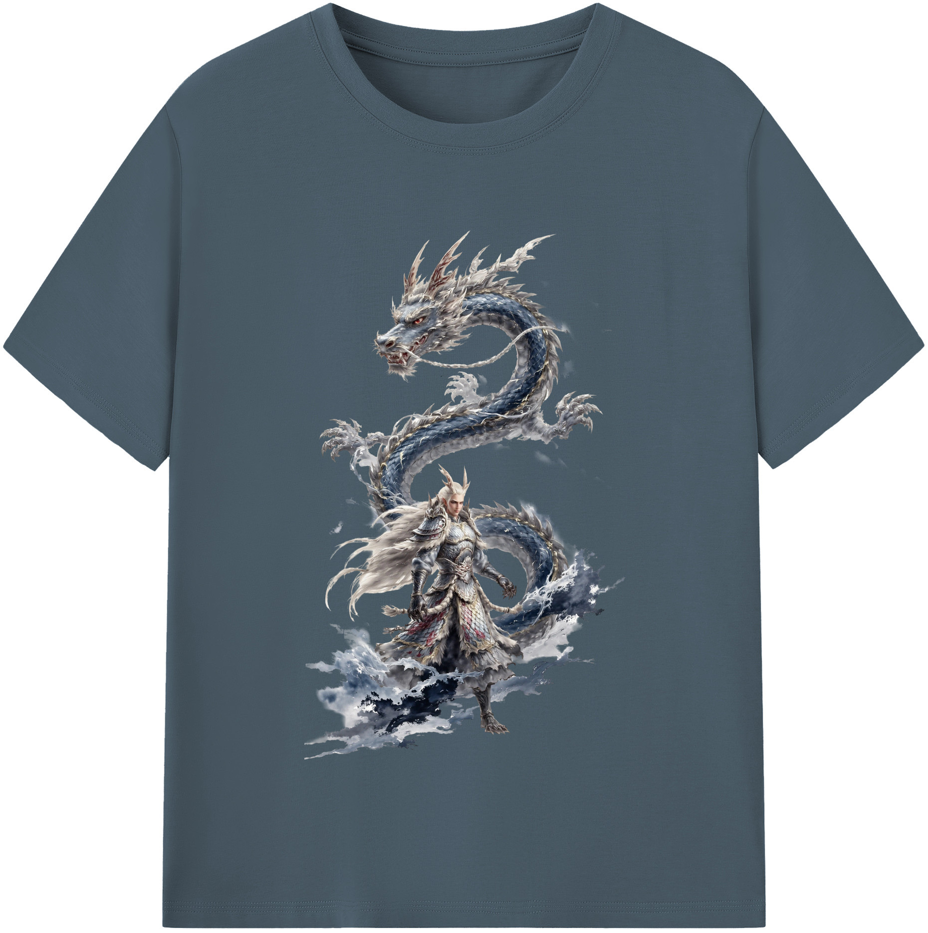 （画像用） Ne Zha 2 ナタ 魔童の大暴れ 綿100％半袖Tシャツ（フロントプリント）